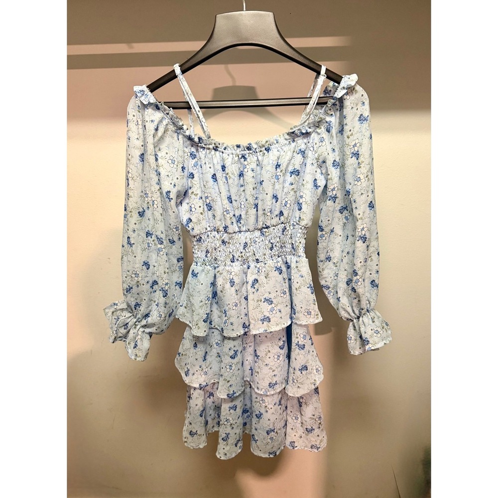 Rue21 Dress Blue and White Flowers Size XXS